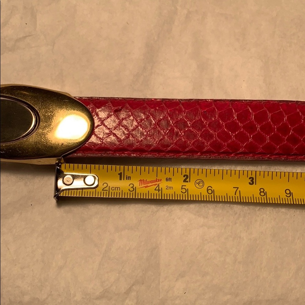 Genuine Snake skin removable buckle sleek classic - Picture 9 of 16
